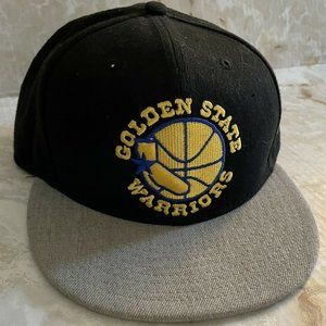 Golden State Warriors Black, Gray, & Gold Snapback Hat Baseball Cap